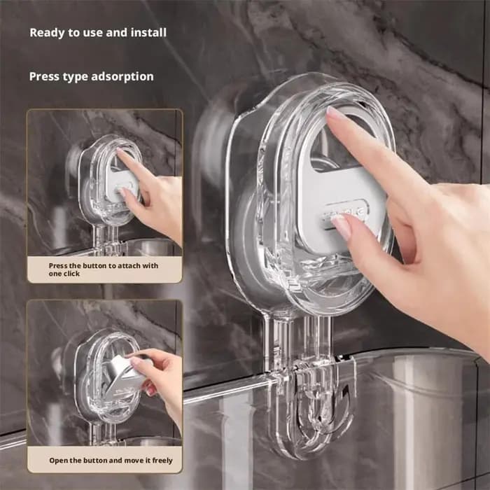 Étagère de salle de bain multifonctionnelle avec ventouse