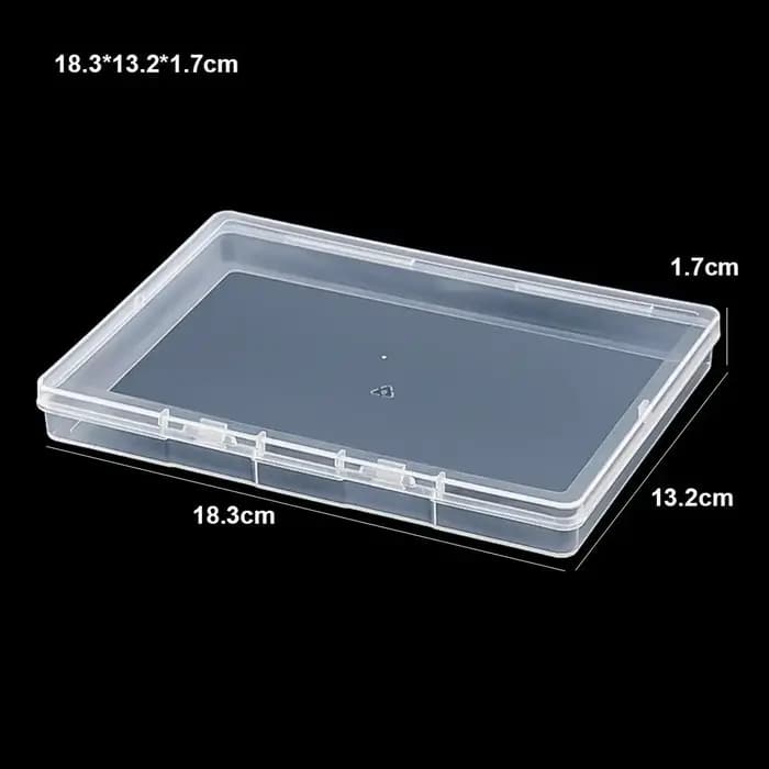 Boîte de rangement carrée transparente et durable pour petits objets