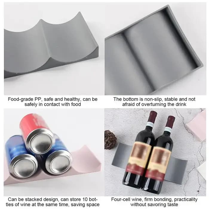 1PCWine support empilable porte-bouteille comptoir bouteille de vin