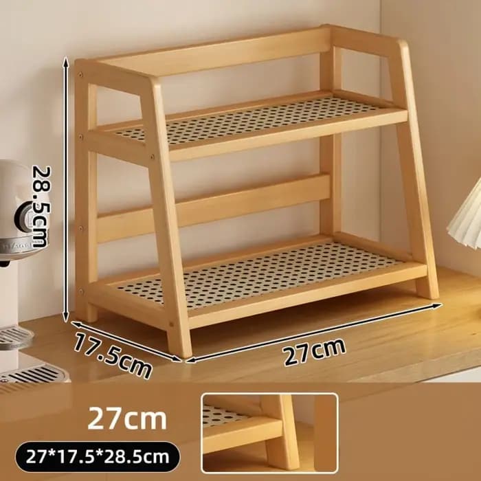 Étagère de rangement en bois pour cuisine