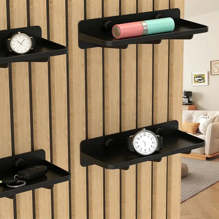 Étagère murale à lattes pour espacement de 13 mm