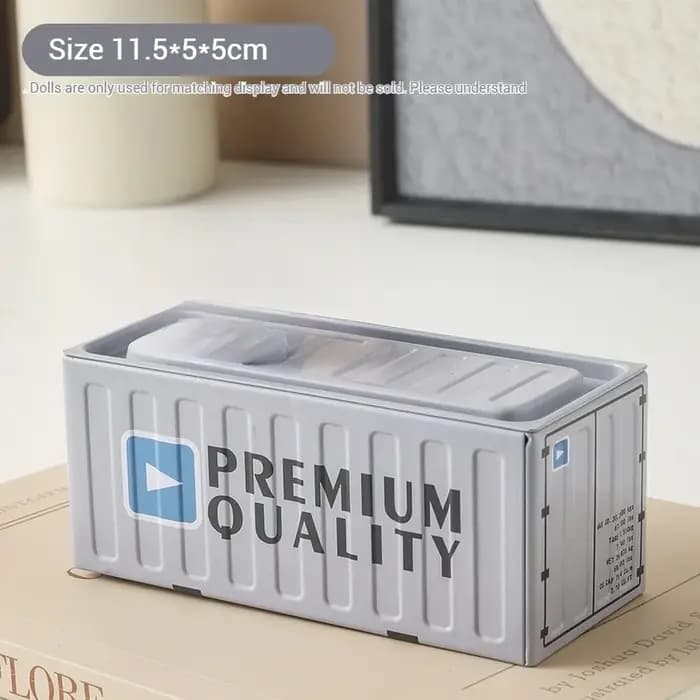 Conteneur de rangement en fer Compact, organisateur de bureau créatif, Tube de fournitures de bureau, organisateur de bureau, boîte en métal, Mini conteneur 