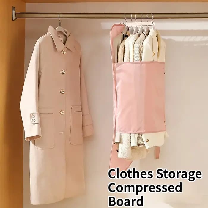 Housse de rangement compressible pour vêtements
