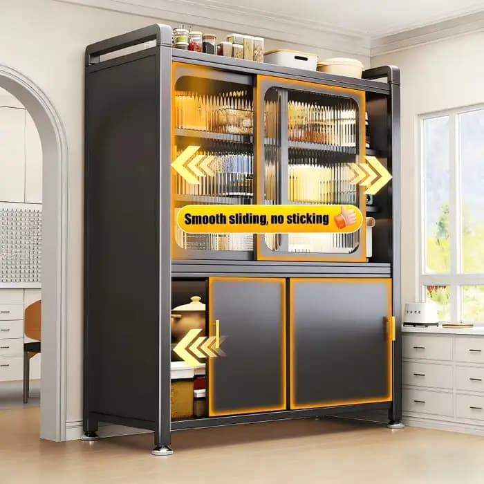 Armoire de cuisine en métal moderne