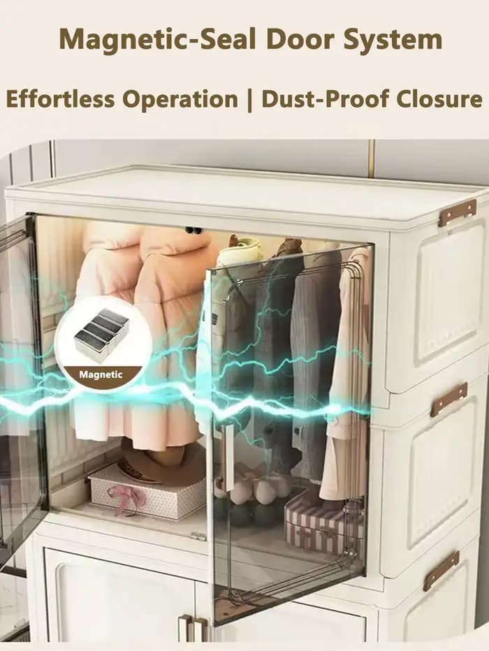 Armoire de rangement pliante multifonctionnelle