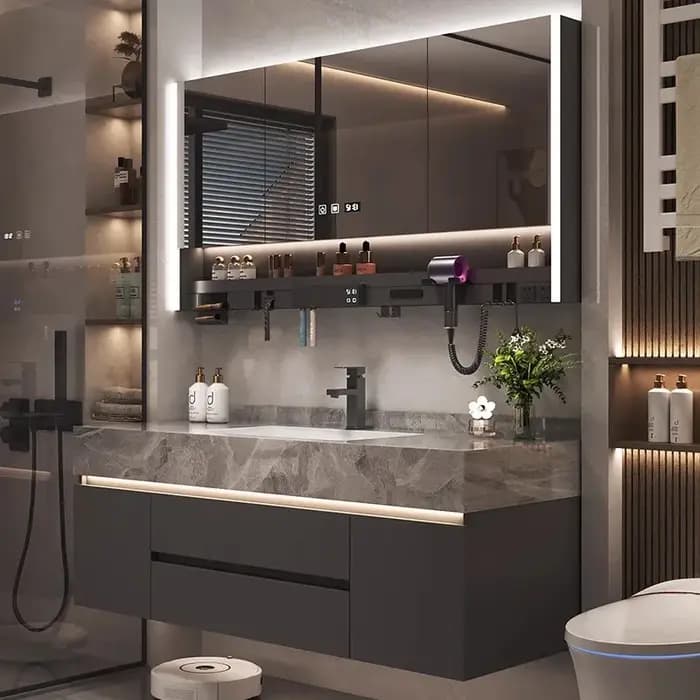 Tiroirs en papier, organisateur d'armoire de salle de bain