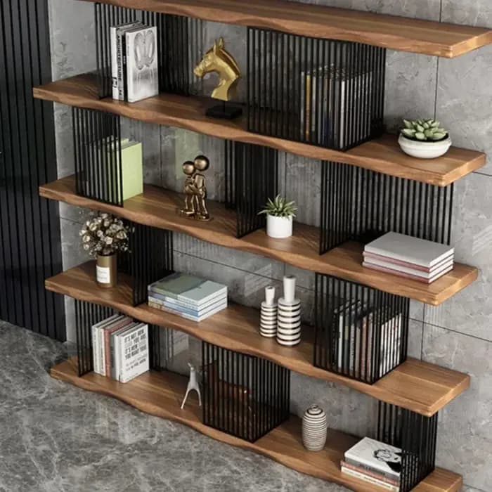 Bibliothèque d'angle armoires de salon vanité étagère en bois de luxe Bar