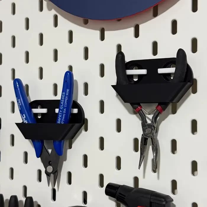 Accessoires de rangement simples pour panneau perforé à 2/3 grilles