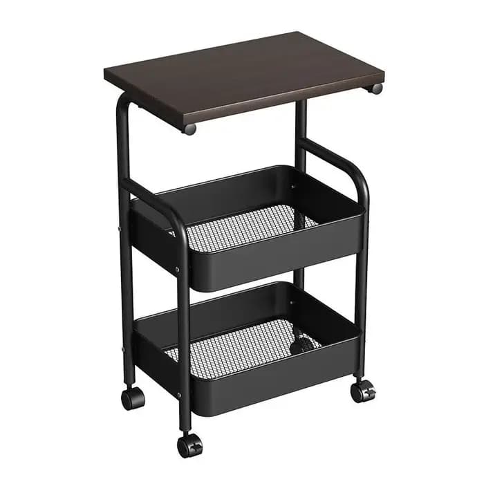 Étagère de rangement de chevet, organisateur mobile multi-niveaux pour la maison, le canapé du salon, support à collation pour fauteuil roulant