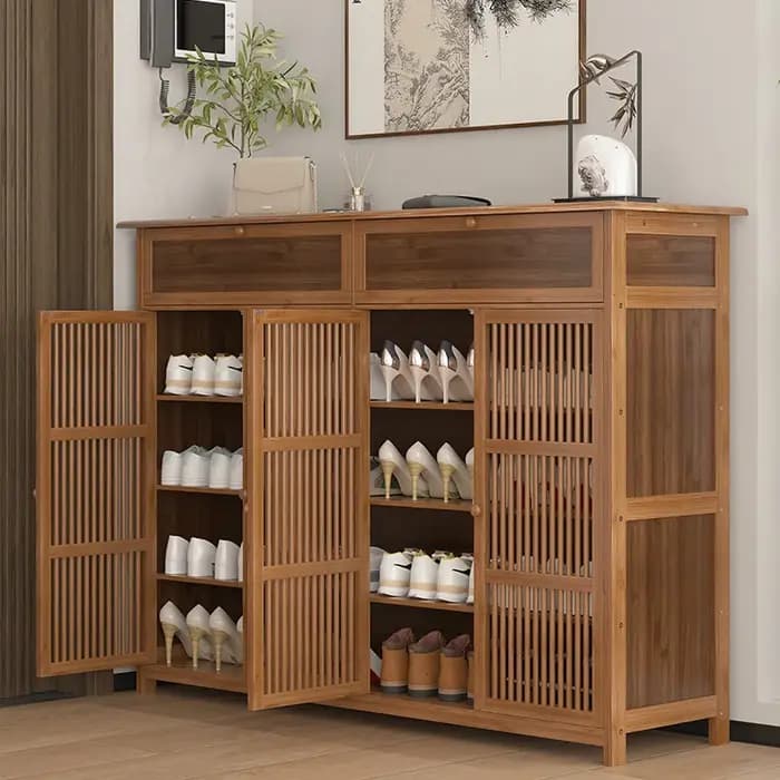 Meuble à chaussures grande capacité pour entrée de maison