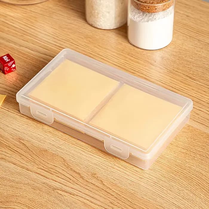 Boîte de rangement de cuisine polyvalente pour tranches de fromage