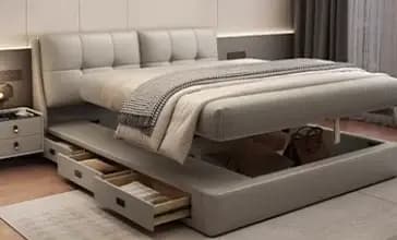 Reine rangement lit chambre King Size Double cadre moderne tête De lit luxe dormir Camas De dortoir accessoires pour la maison