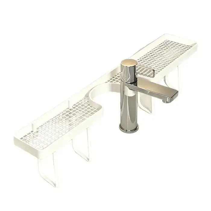 Étagère de rangement pour salle de bain sans perçage