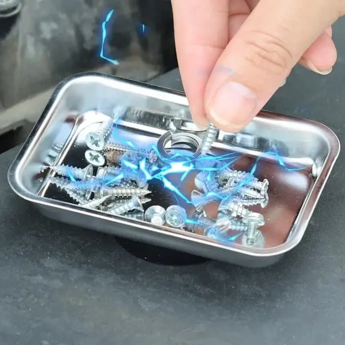 Plateau magnétique de pièces en acier inoxydable