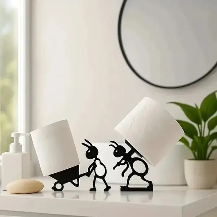 Porte-serviettes en papier mignon et simple en forme d'animal - Porte-rouleau