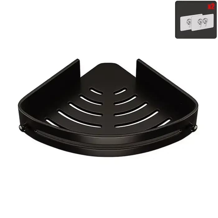 Étagère d'angle de douche à trois niveaux, sans clous, pour salle de bain, shampoing en plastique, r