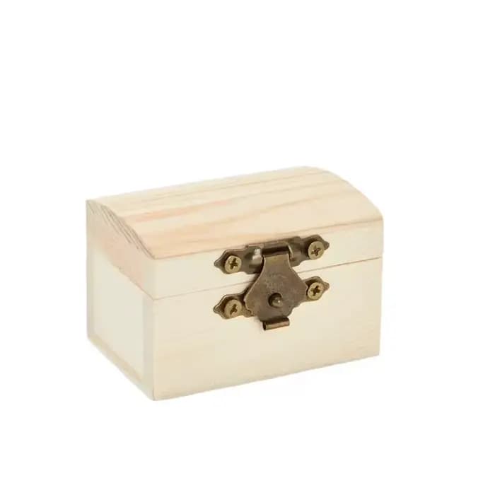 Petites boîtes en bois avec couvercle à charnière