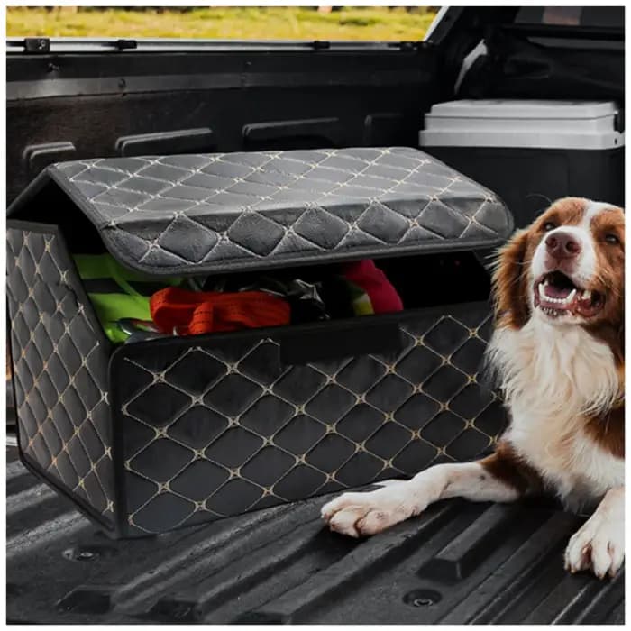 Boîte de rangement de grande capacité montée sur voiture