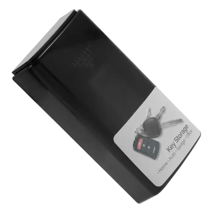 Boîte à clés magnétique en plastique noir durable