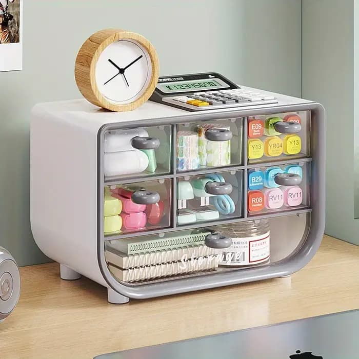 Nouvelle boîte de rangement de bureau pour bijoux et articles divers
