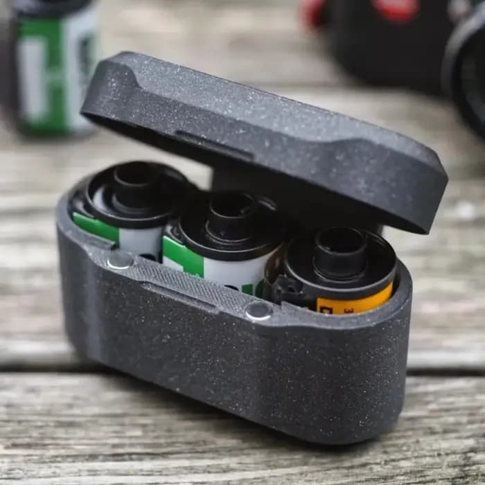Boîte de rangement intégrée pour films, couvercle rabattable anti-poussière, boîte de voyage pour films 35 mm, boîte de protection légère anti-écrasement pour films