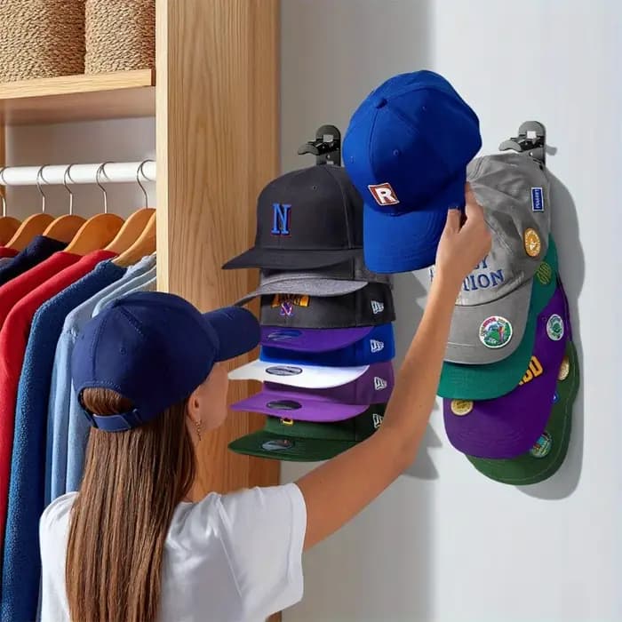 Un support de rangement pouvant contenir 20 casquettes de baseball - une unité