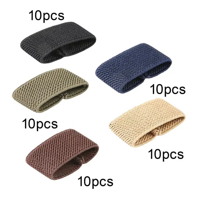 10x supports de ceinture élastiques support de sangle organisateur de sangle en Nylon pour ceintures/coulentes de 1.5 "de large accessoires support de sangle de sac à dos