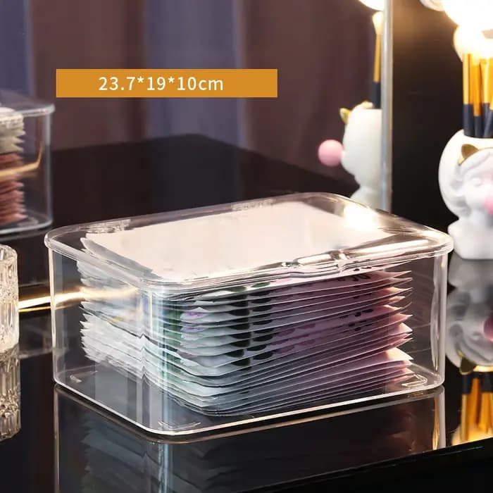 Organisateur de bijoux et de maquillage avec couvercle