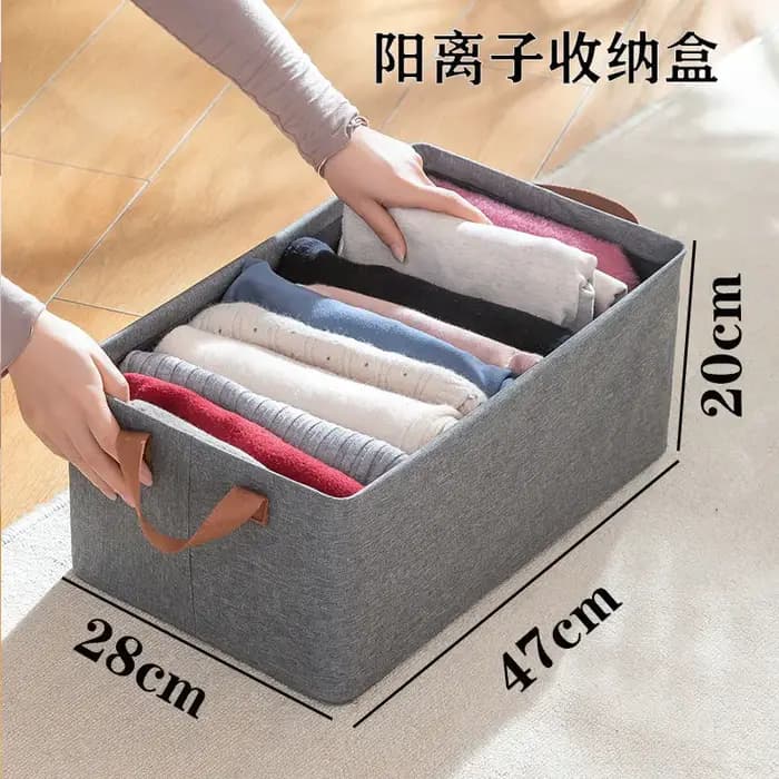 MELStorage-mir de Rangement en Coton et Lin pour Placard Domestique