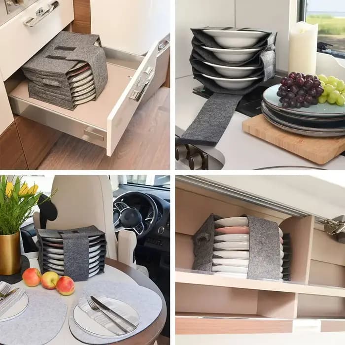 Porte-assiette de caravane