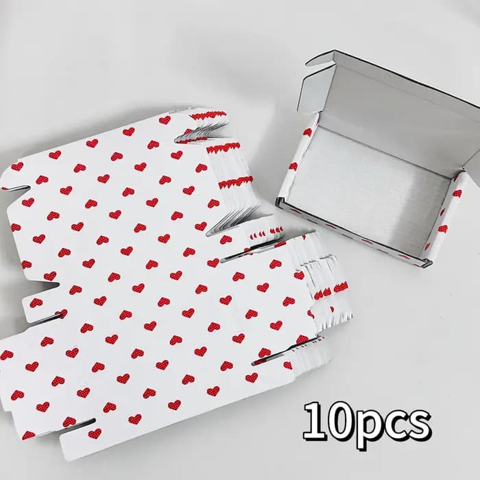 Coffrets cadeaux en forme de cœur 10 pièces avec ouverture spéciale pour l'expédition