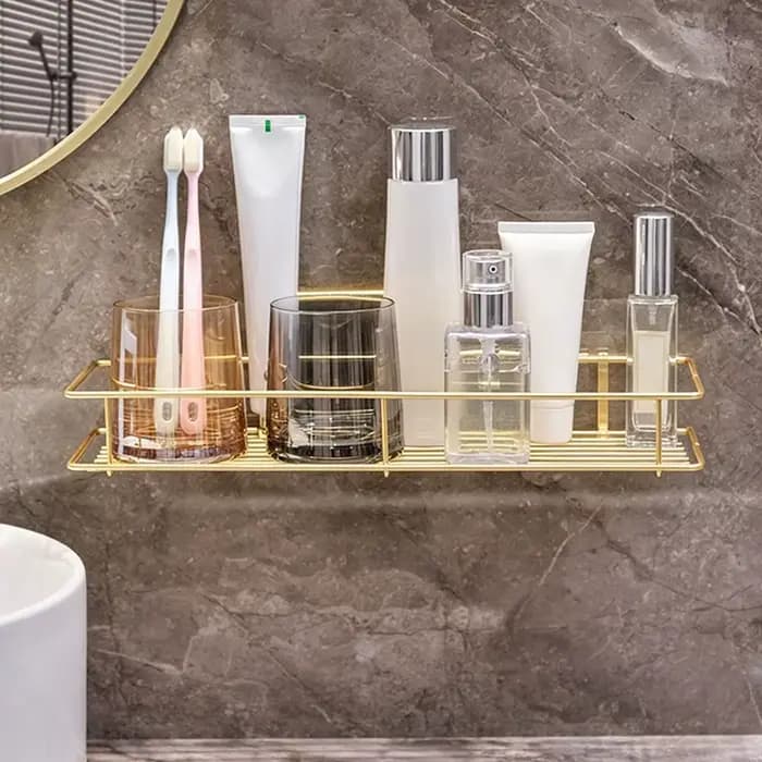 Étagère de rangement murale en métal pour salle de bain