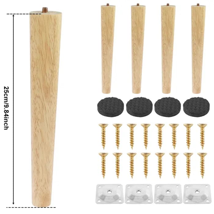 Paquet de 4 pieds de meubles