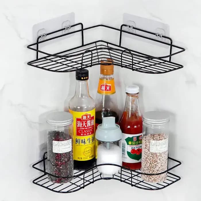 Étagère de cuisine en métal sans perceuse