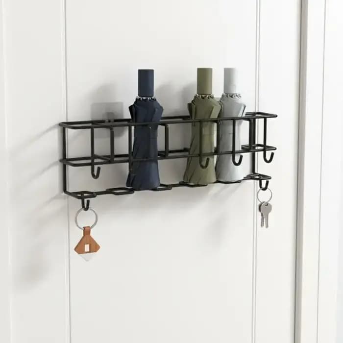 Support de rangement pour parapluies - Crochets muraux