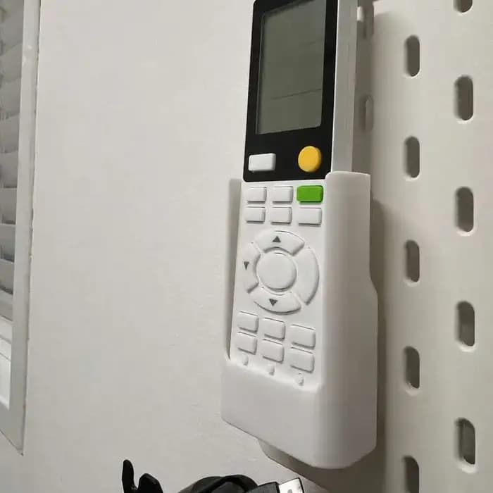 Boîte de rangement pour télécommandes compatible avec le support mural Skadis Pegboard, organiseur de télécommandes TV et climatisation