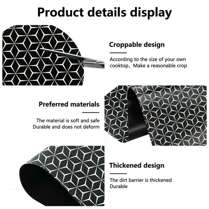 Tapis de protection pour table de cuisson à induction - Coussin en silicone en fibre de verre
