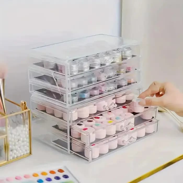 1 pièce, boîte de rangement pour vernis à ongles