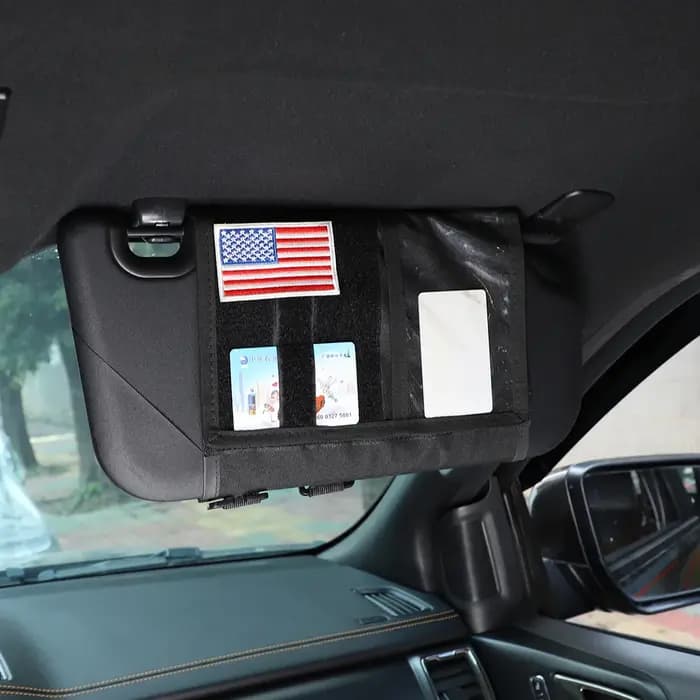 Boîte de rangement pour pare-soleil de voiture