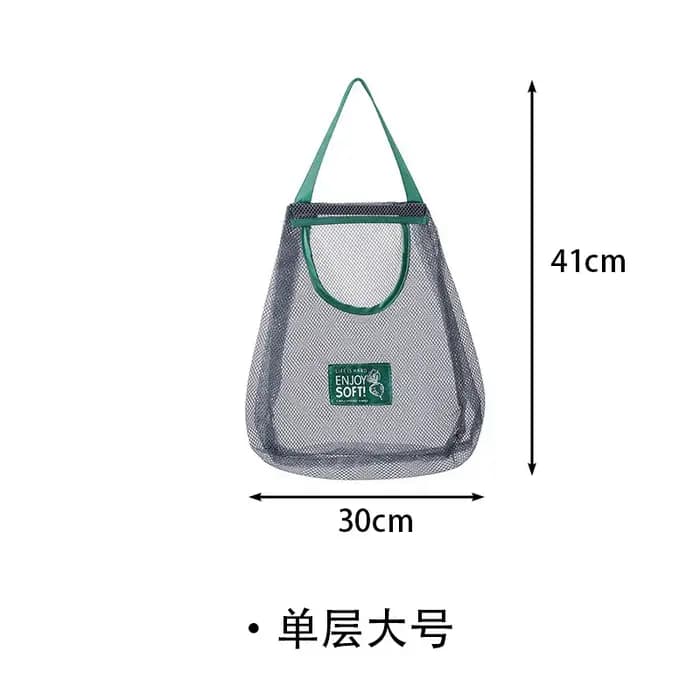 Sacs de rangement réutilisables, sac en maille suspendu de cuisine, filet de rangement de fruits et