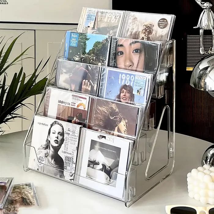 Support pour CD, boîte de rangement pour albums