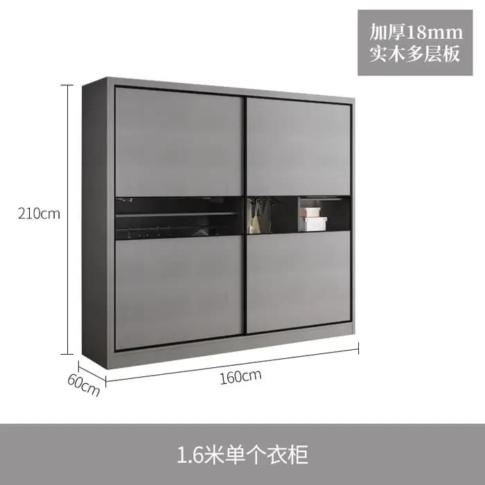 Armoire de rangement minimaliste nordique sur pied pour adultes