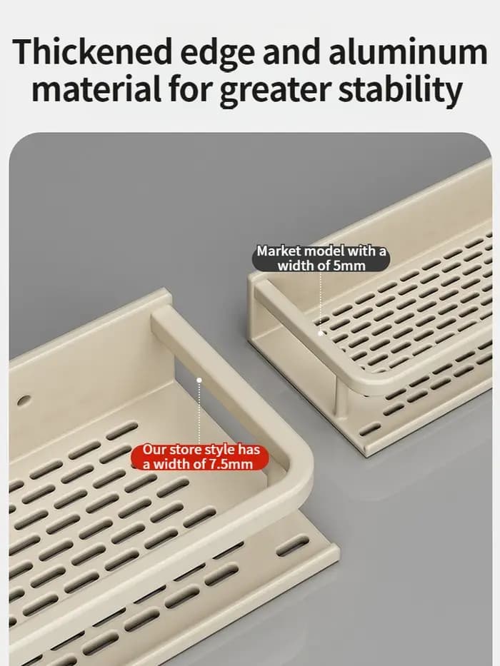 Étagère de salle de bain en aluminium 50CM-60CM