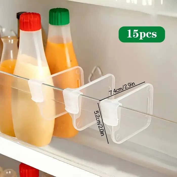 Organisateur de réfrigérateur transparent et robuste