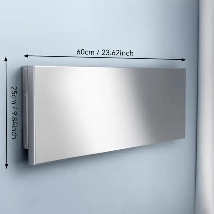 Étagère murale en acier inoxydable – Conception pliable peu encombrante, résistante à la rouille et