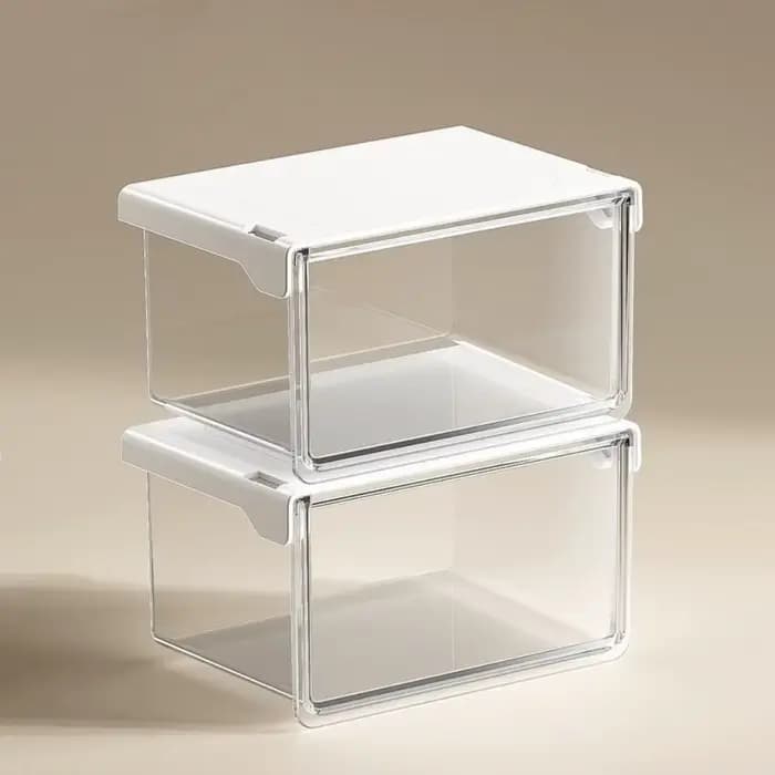 Boîte de rangement de Style tiroir en plastique