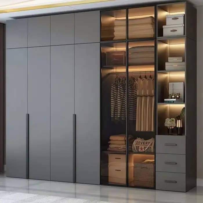 King Size moderne armoire femmes luxe tiroir étagère organisateur garde-robe Organization placard Szafy Do Sypialnihotel meubles