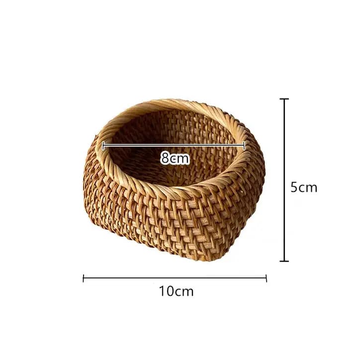 Panier de rangement en osier tissé pour la cuisine, plat de fruits, organisateur d'articles alimenta
