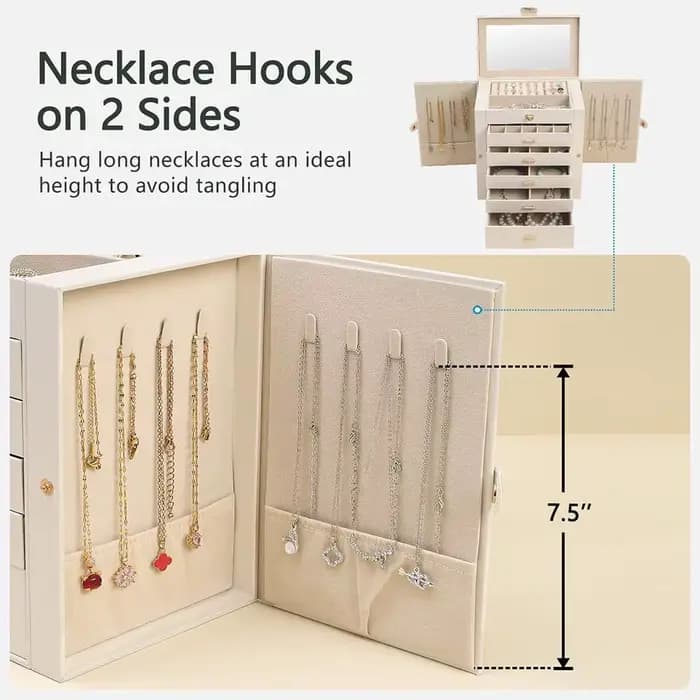 Grande boîte à bijoux pour femmes
