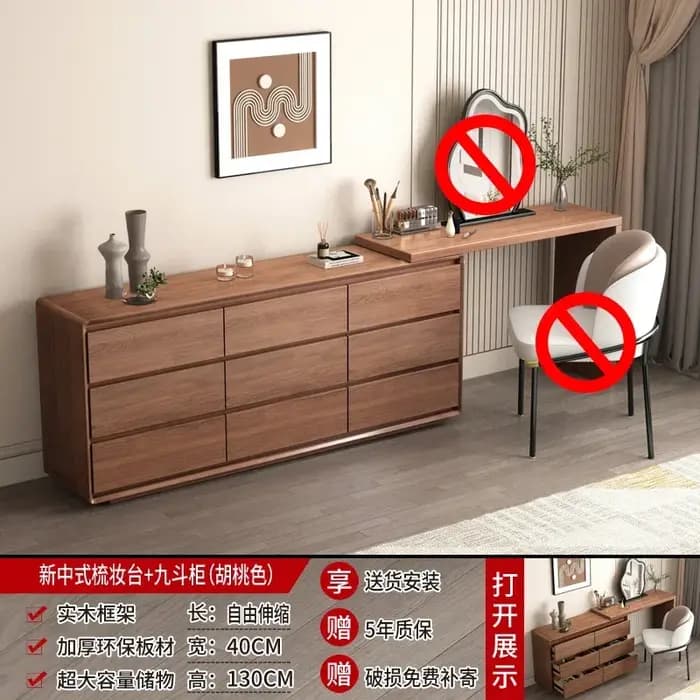 Affichage moderne coiffeuse chambre femmes européen rangement